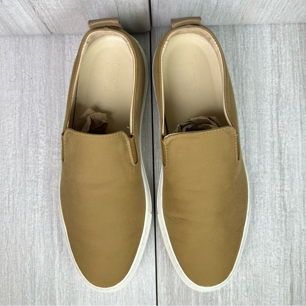 KOIO Garda Brown Casual Slip On Loafer Sneaker Shoes Made in Italy Mens Size 7 - Picture 6 of 10